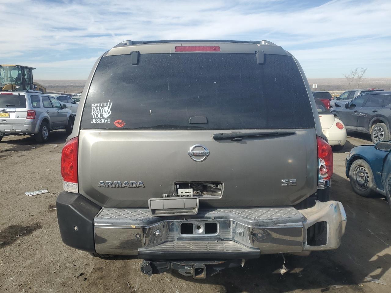 2006 Nissan Armada VIN 5N1AA08A16N730411 Copart auction photo, rear end damage thumbnail 6