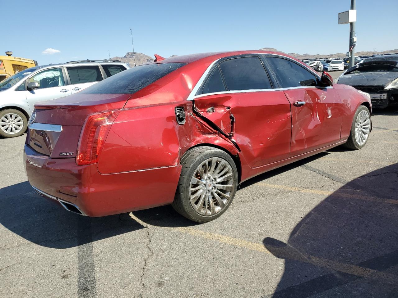 2014 Cadillac CTS VIN 1G6AR5SX5E0150567 Copart auction photo, side damage thumbnail 3