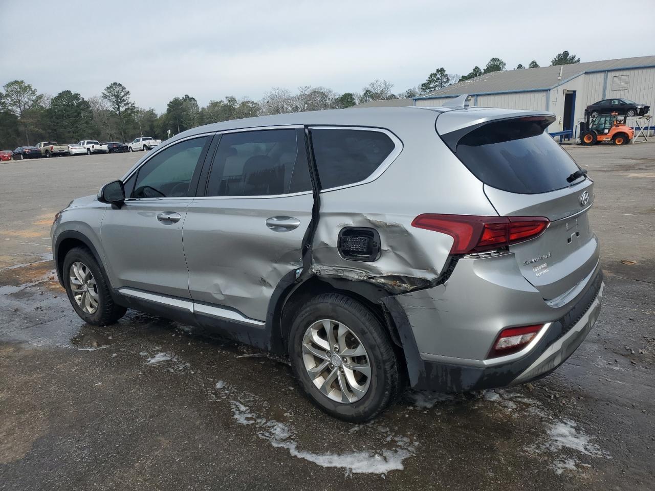 2020 Hyundai Santa Fe VIN 5NMS33AD6LH193536 Copart auction photo, side / rear end damage thumbnail 2