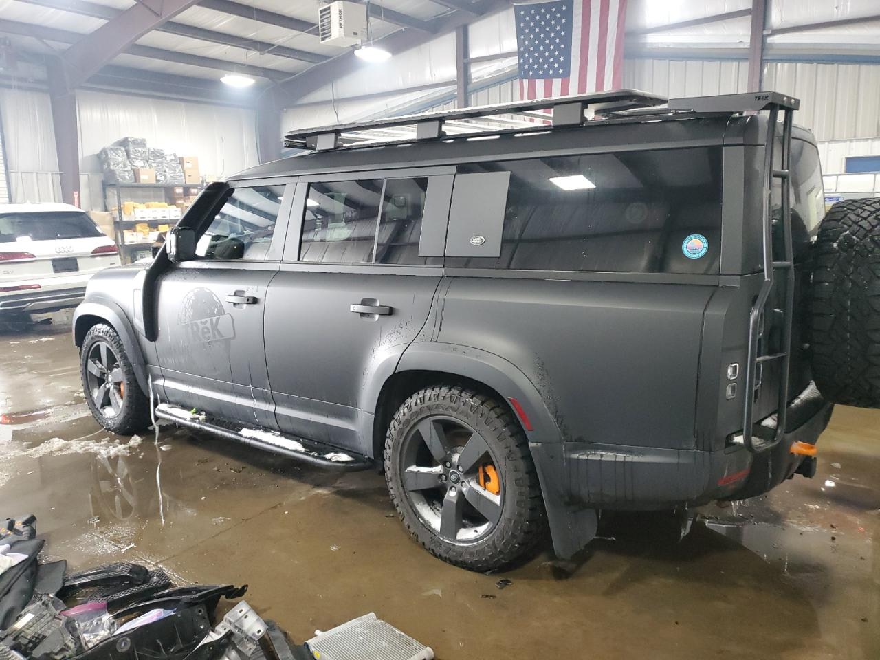 2023 Land Rover Defender VIN SALEPFEU8P2225838 Copart auction photo, front end damage thumbnail 2