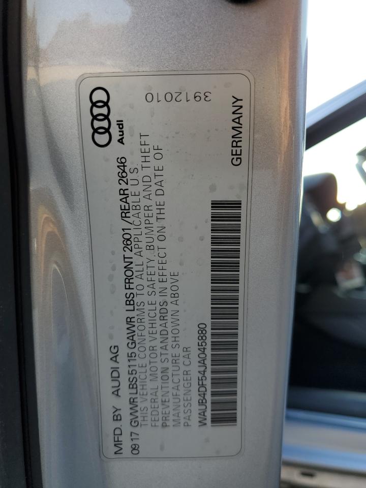 2018 Audi RS5 VIN WAUB4DF54JA045880 Copart auction photo, side damage thumbnail 13