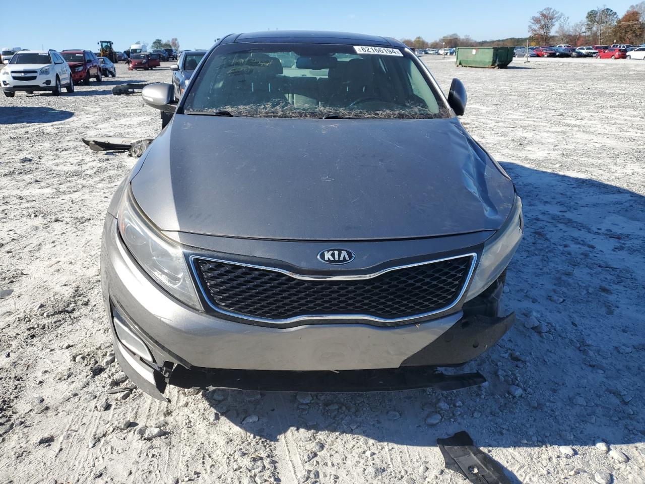 2015 KIA Optima VIN 5XXGN4A71FG416309 Copart auction photo, front end / side damage thumbnail 5