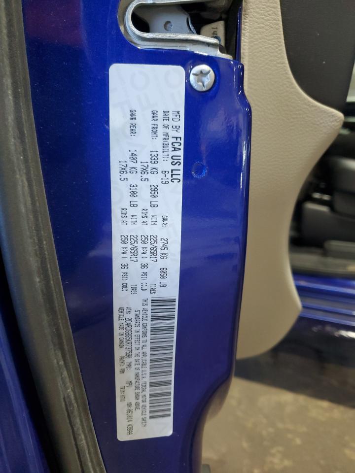 2019 Dodge Caravan VIN 2C4RDGBG5KR737590 Copart auction photo, rear end damage thumbnail 14