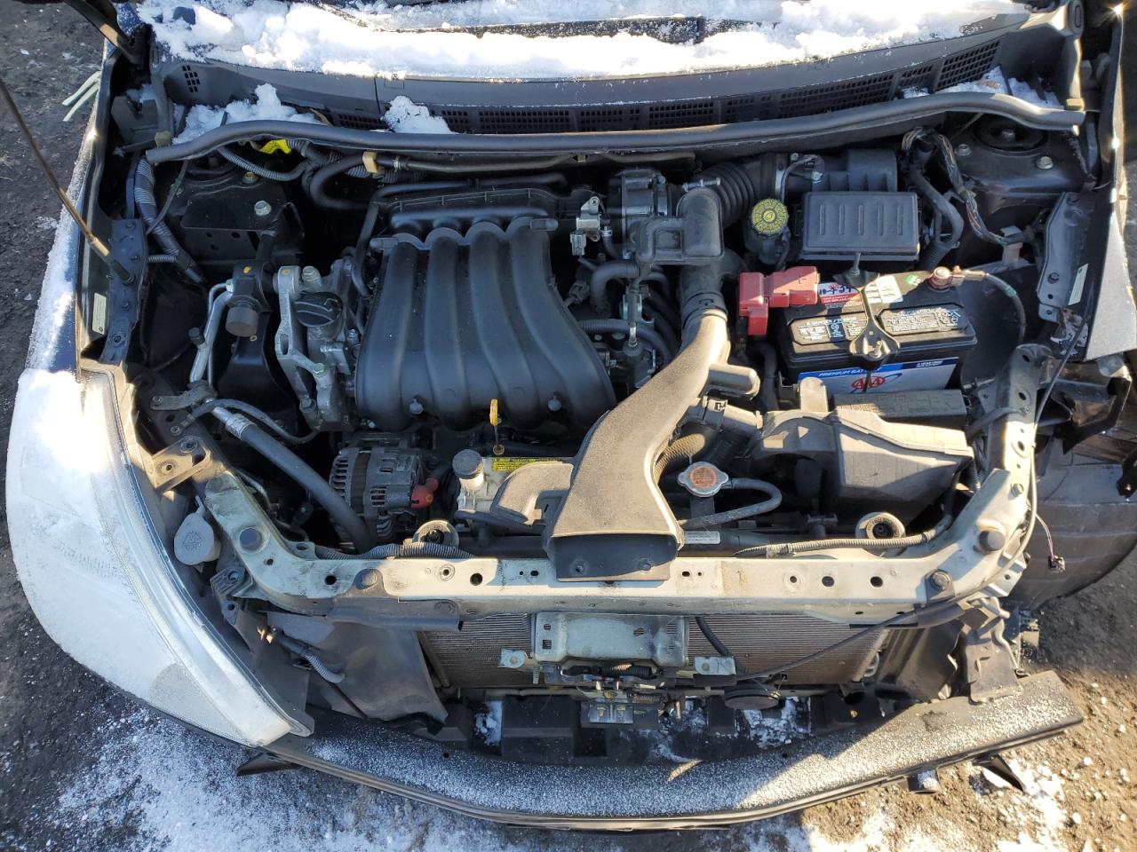 2012 Nissan Versa VIN 3N1BC1CP2CK206452 Copart auction photo, front end / side damage thumbnail 11