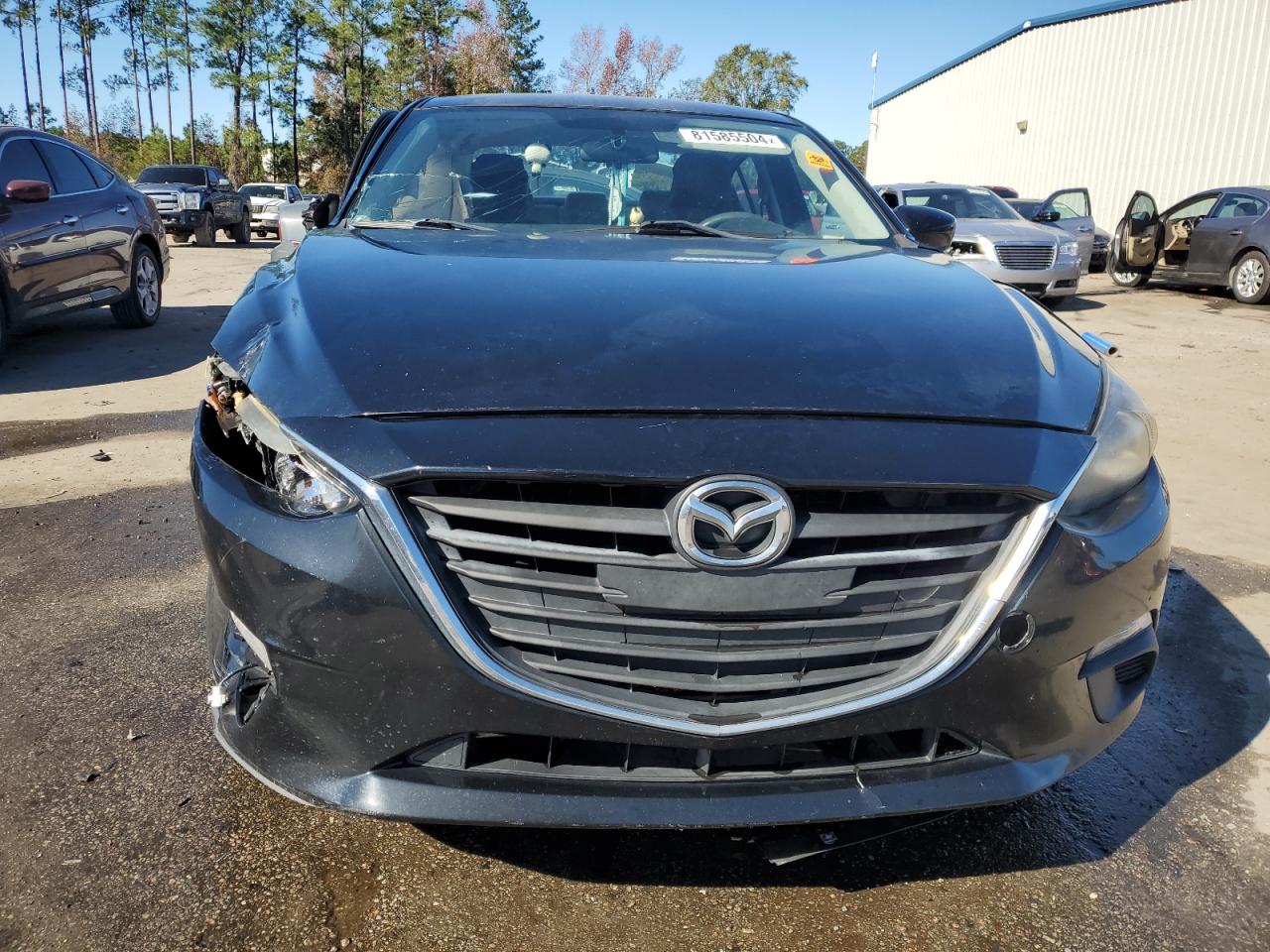 2014 Mazda 3 VIN JM1BM1U76E1134636 Copart auction photo, front end / side damage thumbnail 5