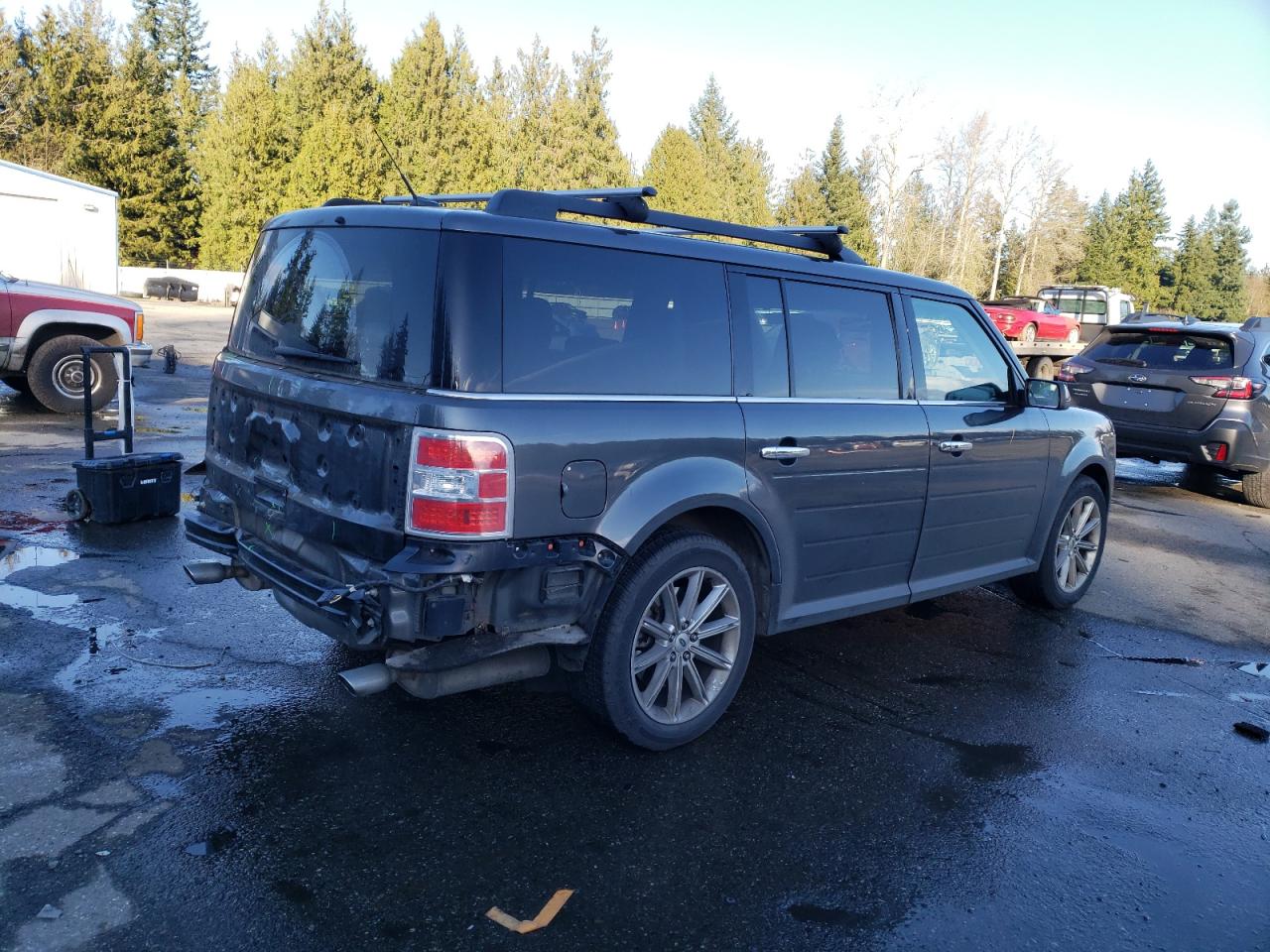 2019 Ford Flex VIN 2FMGK5D89KBA20492 Copart auction photo, rear end damage thumbnail 3