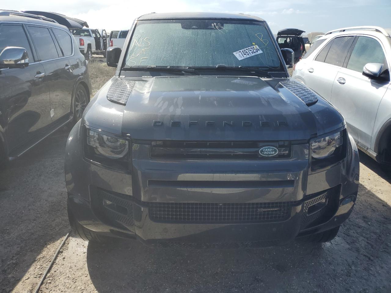 2022 Land Rover Defender VIN SALE37RU1N2092008 Copart auction photo, water/flood damage thumbnail 5