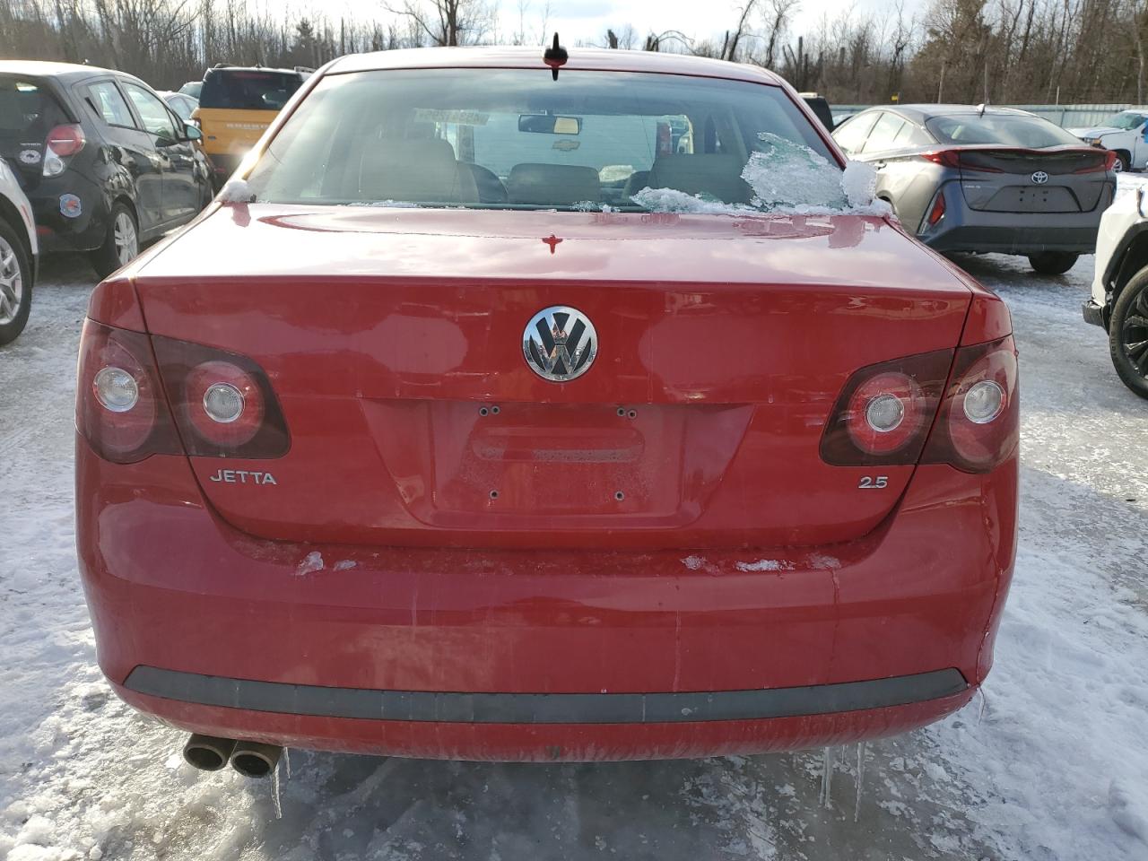 2008 Volkswagen Jetta VIN 3VWRM71K98M008754 Copart auction photo, front end damage thumbnail 6
