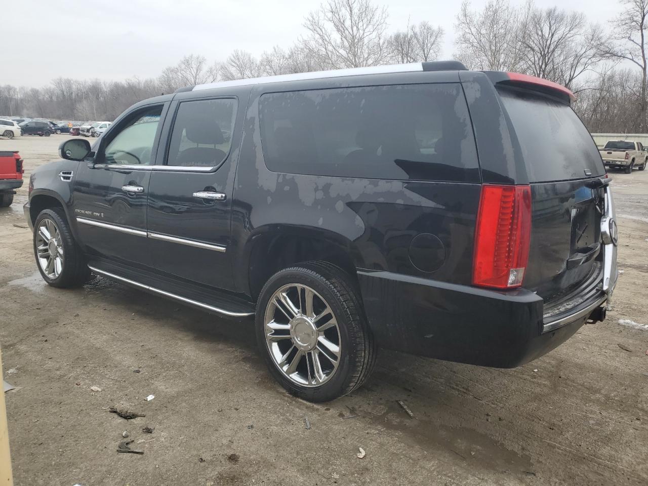 2008 Cadillac Escalade VIN 1GYFK66858R241719 Copart auction photo, front end / side damage thumbnail 2