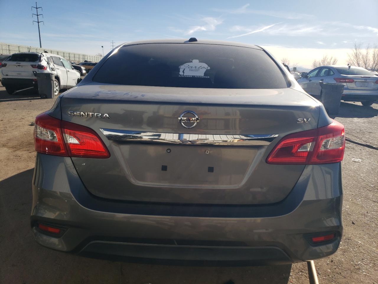 2017 Nissan Sentra VIN 3N1AB7AP1HY321293 Copart auction photo, front end / side damage thumbnail 6
