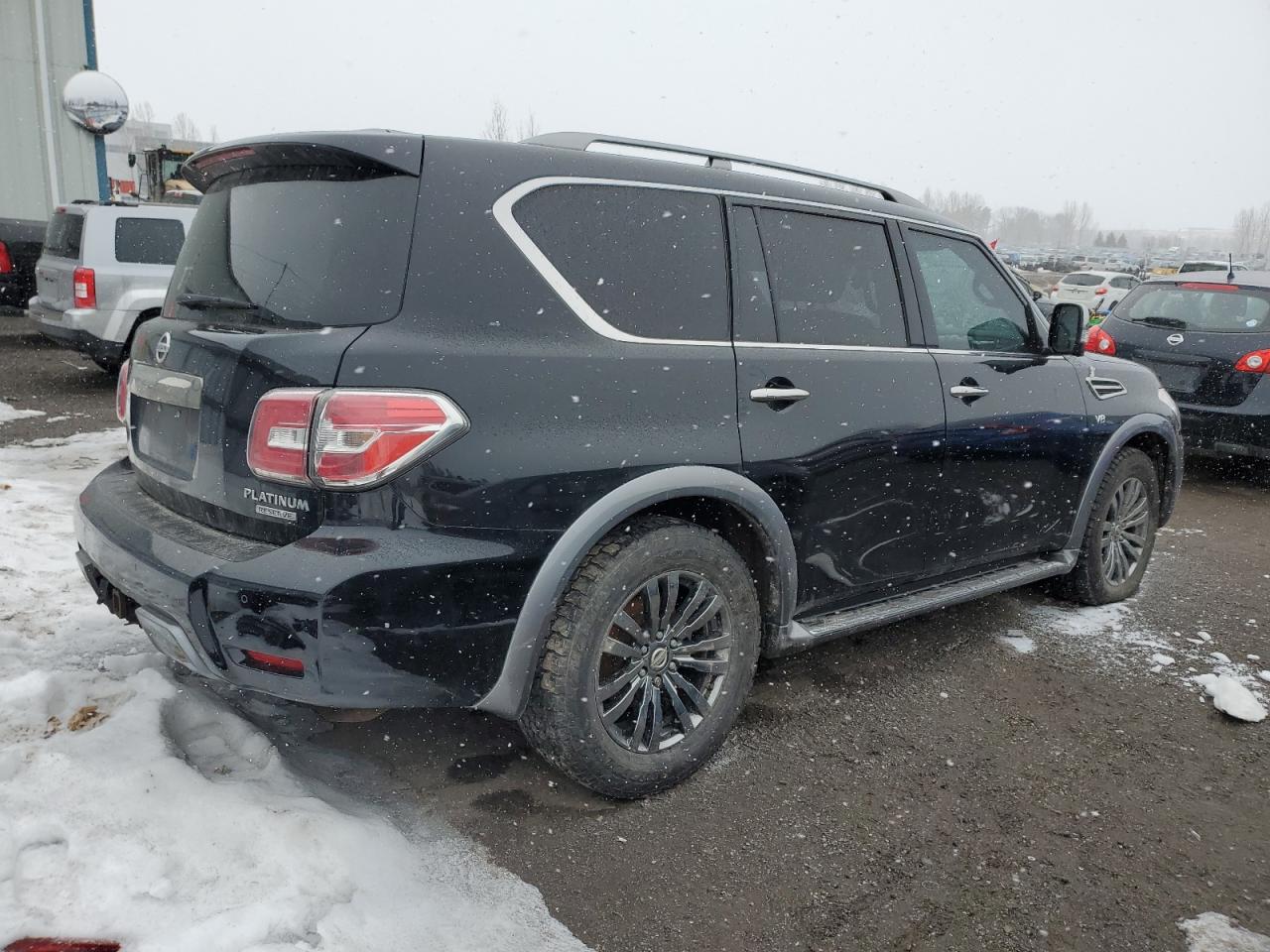 2018 Nissan Armada VIN JN8AY2NE2J9733052 Copart auction photo, side / undercarriage damage thumbnail 3