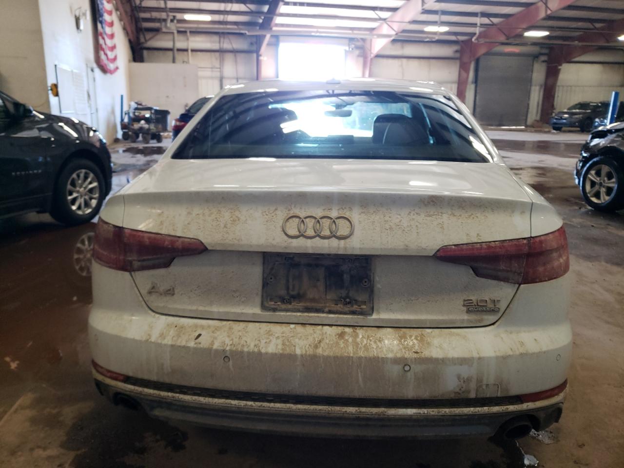 2017 Audi A4 VIN WAUENAF47HN004257 Copart auction photo, side / mechanical damage thumbnail 6