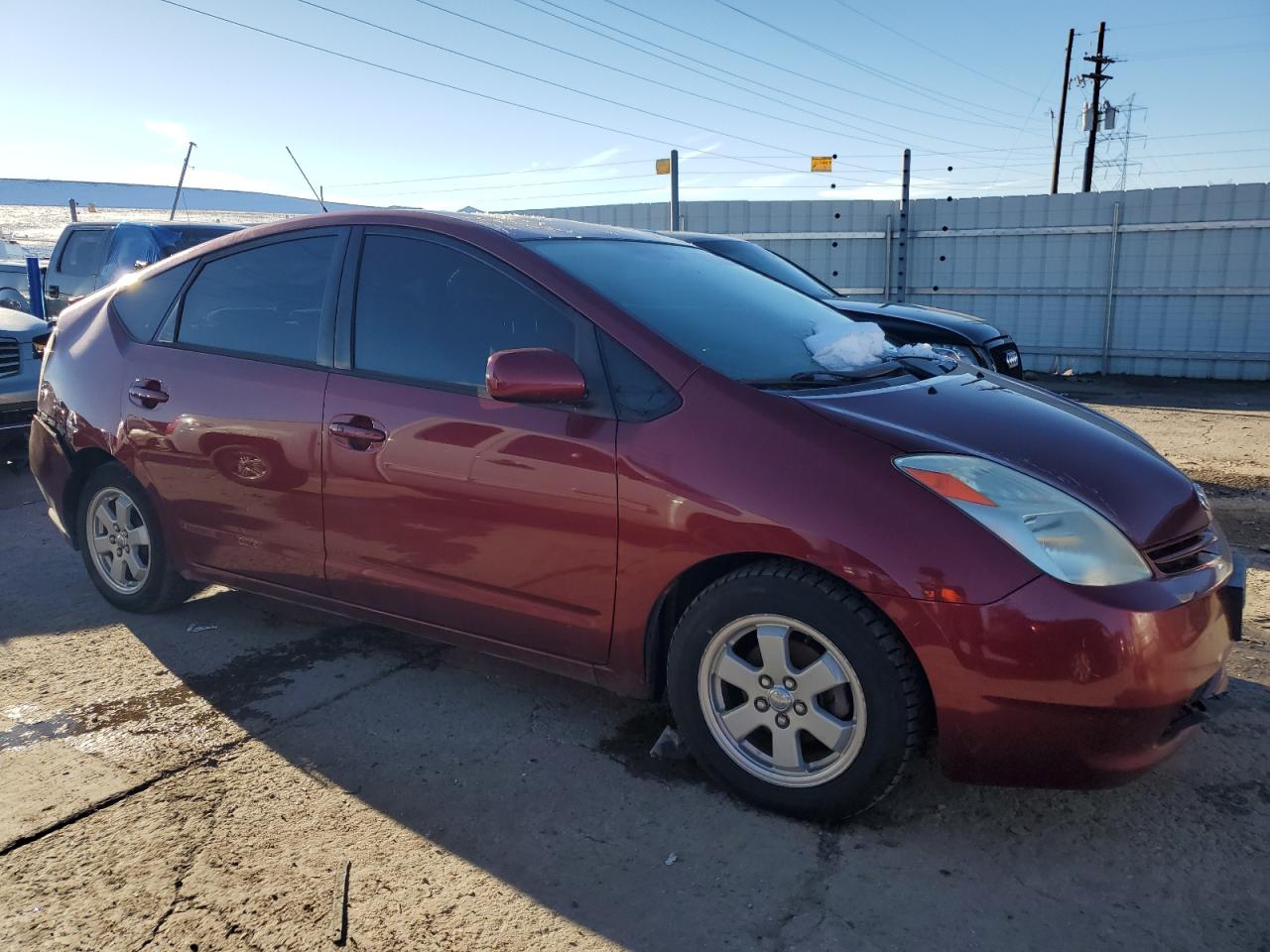 2005 Toyota Prius VIN JTDKB20U953014096 Copart auction photo, rear end / hail damage thumbnail 4