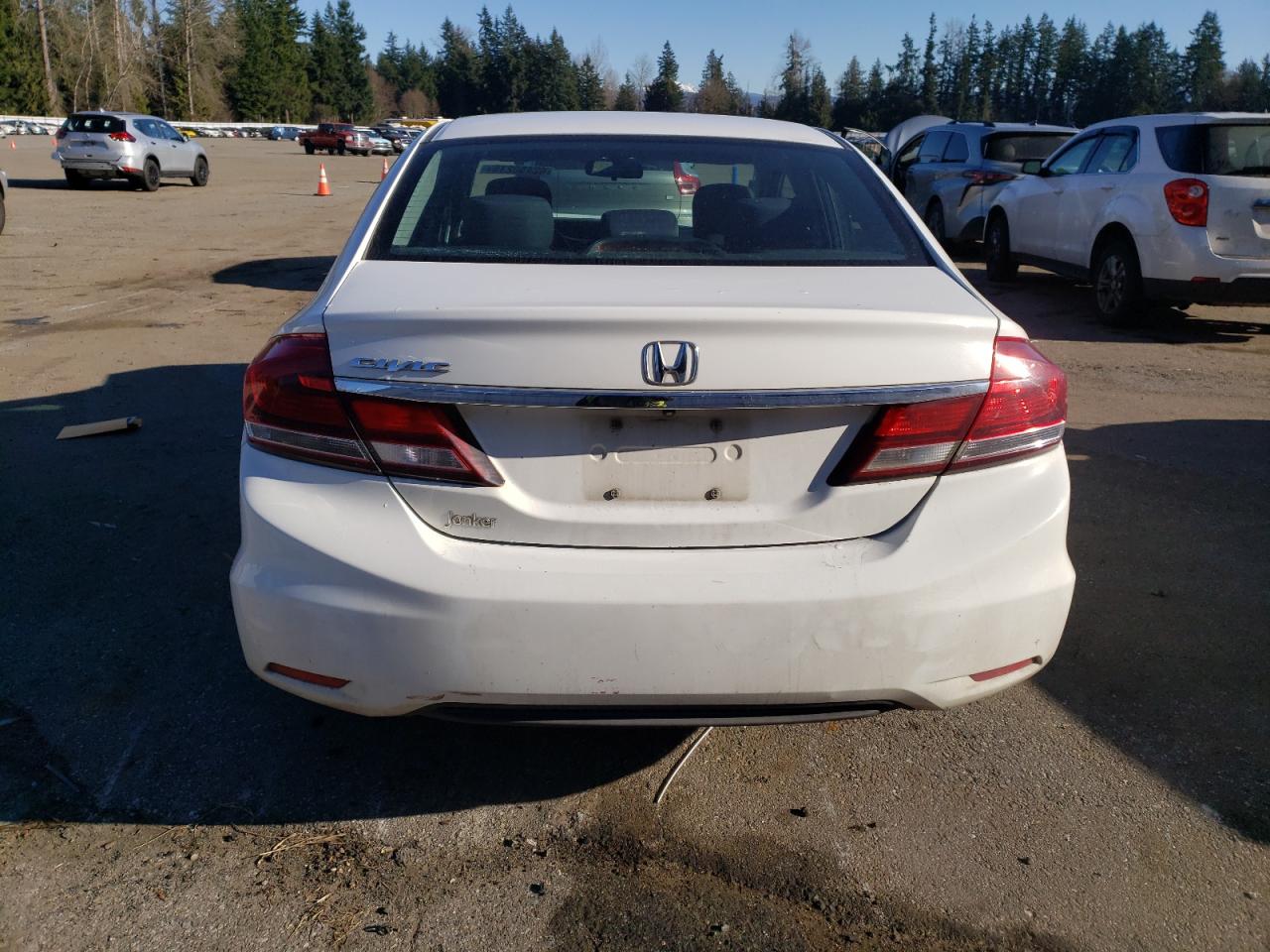2014 Honda Civic VIN 2HGFB2F56EH003816 Copart auction photo, front end damage thumbnail 6