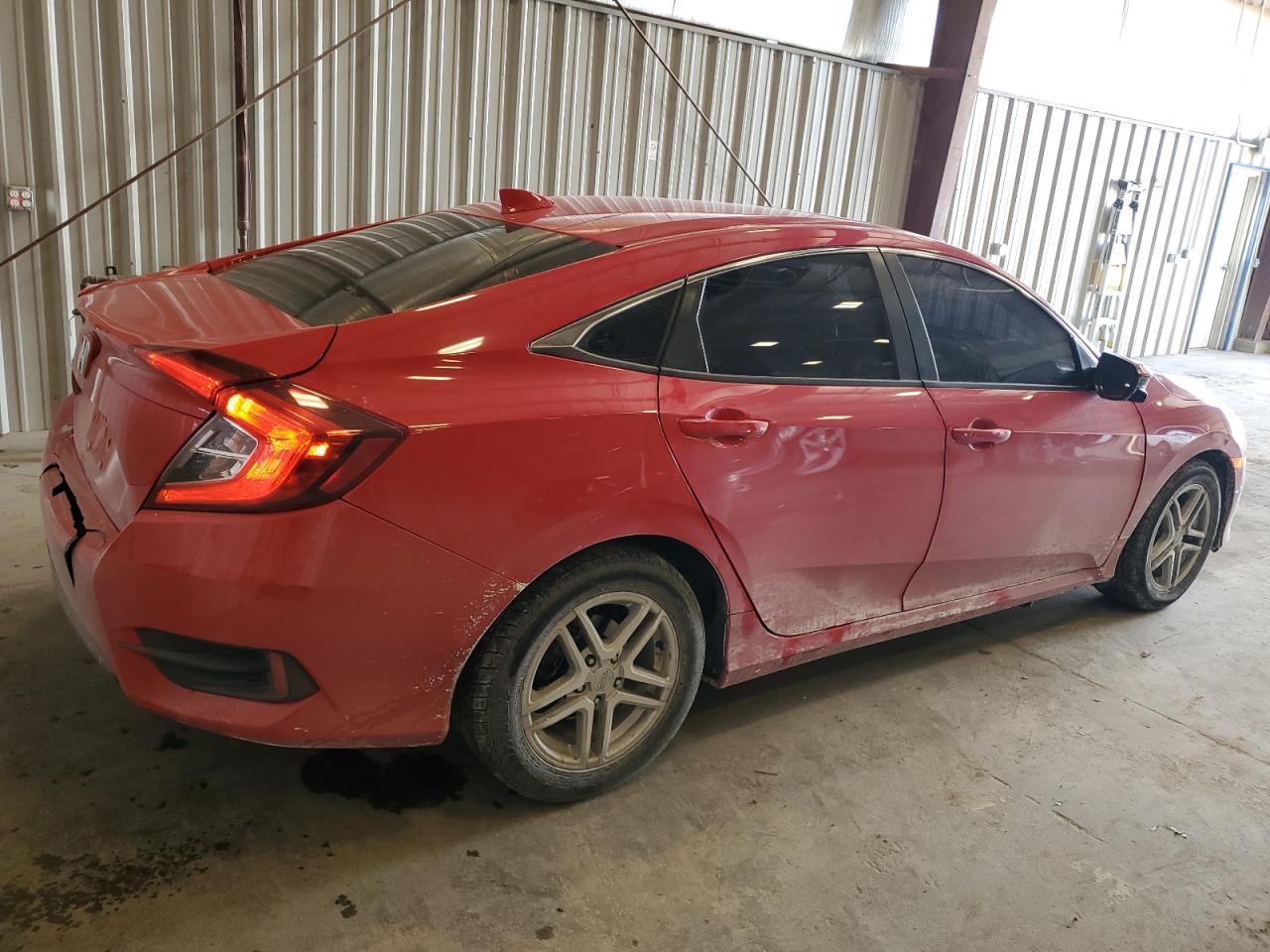 2018 Honda Civic VIN 2HGFC2F7XJH517550 Copart auction photo, rear end damage thumbnail 3