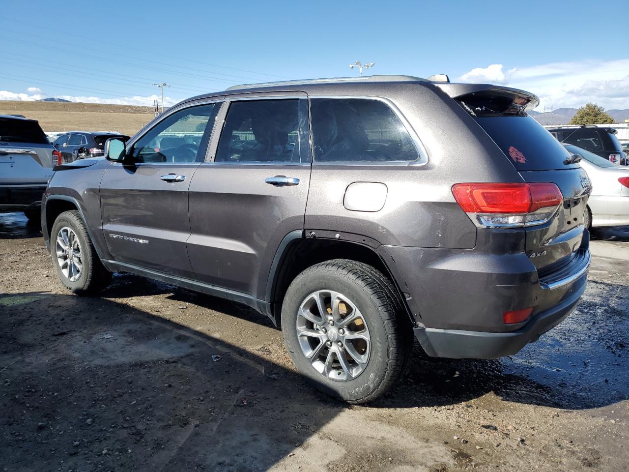 2014 Jeep Grand Cherokee VIN 1C4RJFBG2EC448280 Copart auction photo, front end damage thumbnail 2