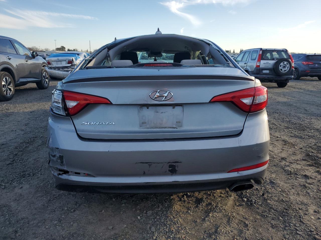 2017 Hyundai Sonata VIN 5NPE24AF6HH533754 Copart auction photo, rollover damage thumbnail 6