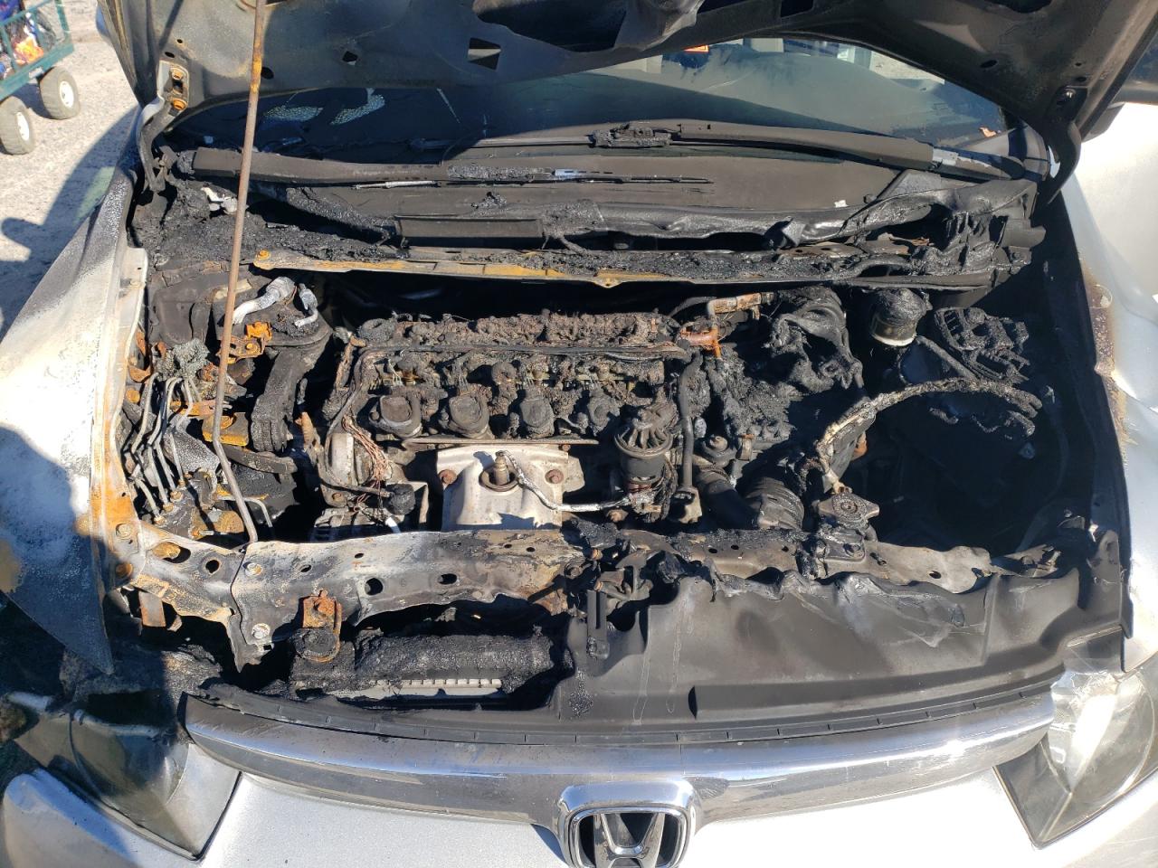 2006 Honda Civic VIN 2HGFA16576H516071 Copart auction photo, burn - engine / all over damage thumbnail 11