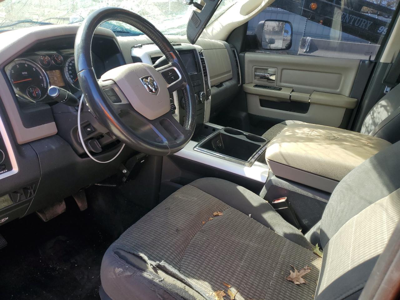 2010 Dodge RAM VIN 3D7TT2CTXAG190155 Copart auction photo, top/roof damage thumbnail 7