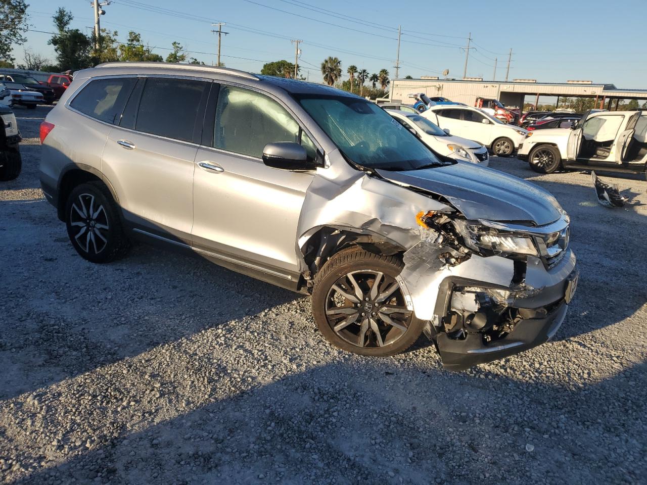 2020 Honda Pilot VIN 5FNYF6H02LB036383 Copart auction photo, front end / undercarriage damage thumbnail 4