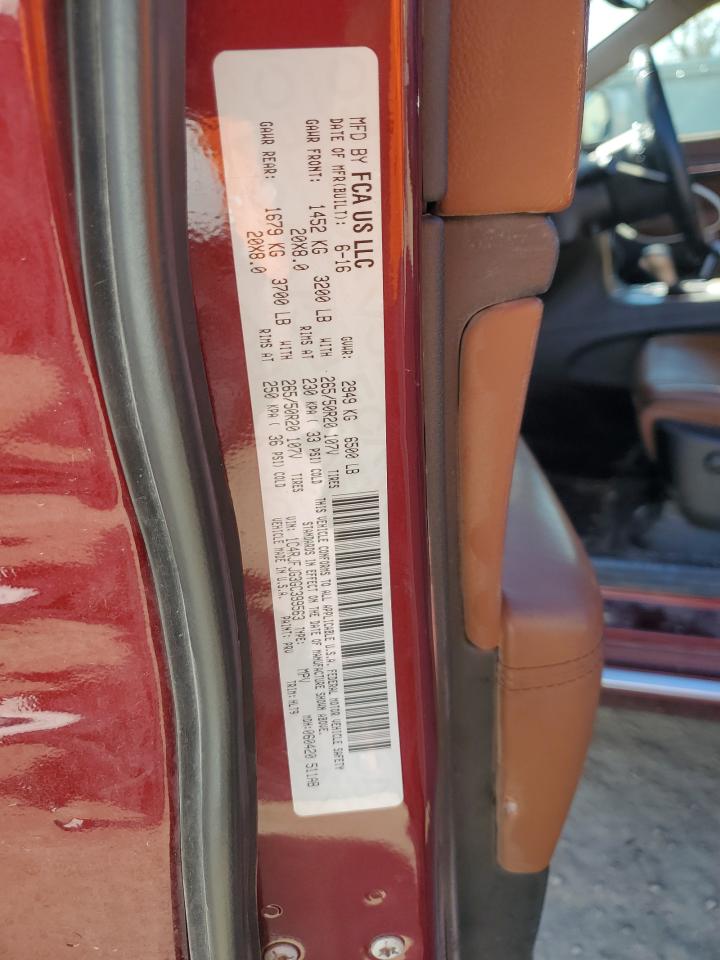 2016 Jeep Grand Cherokee VIN 1C4RJFJG3GC399563 Copart auction photo, front end / all over damage thumbnail 13