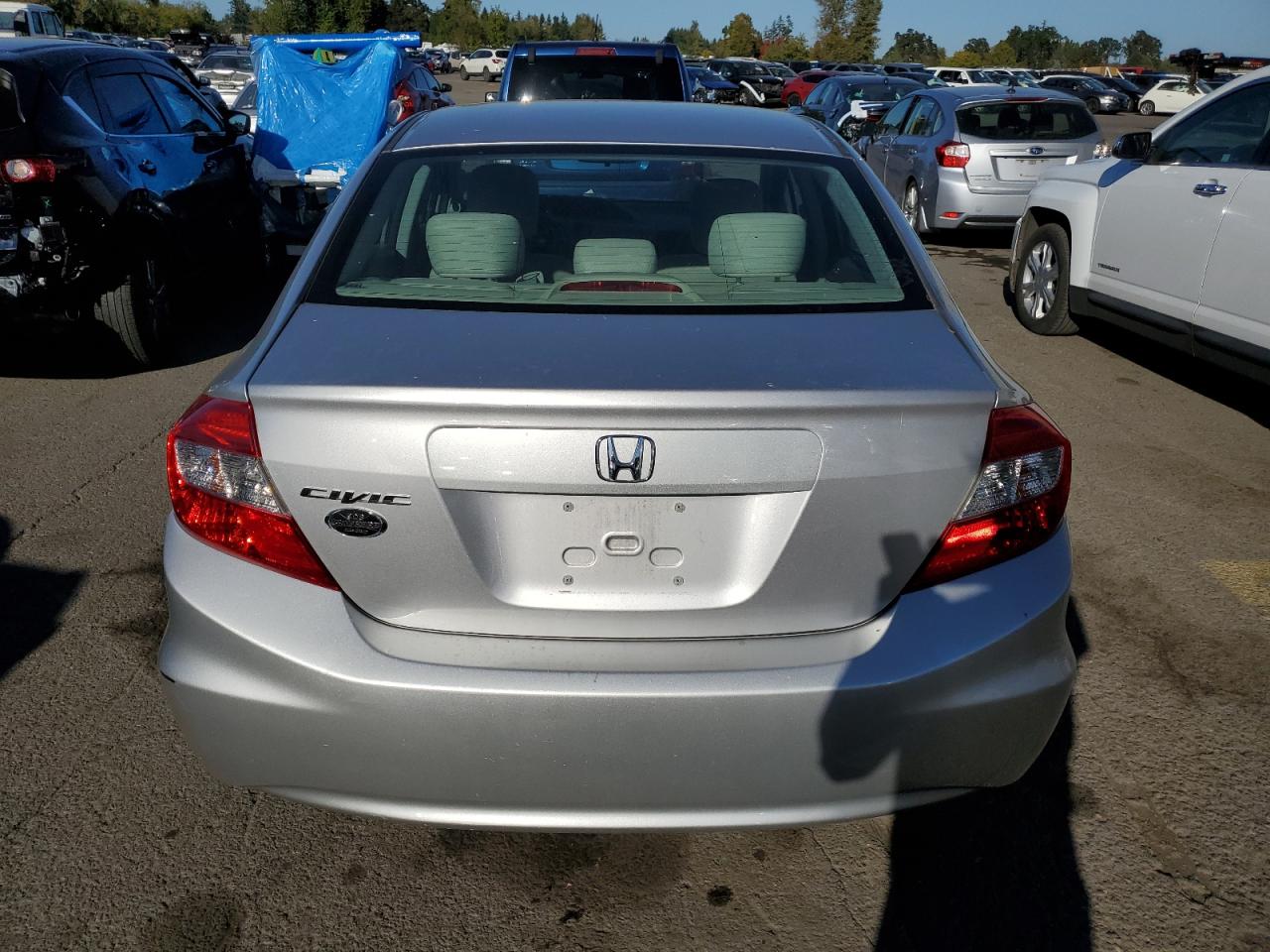 2012 Honda Civic VIN 19XFB2F82CE388258 Copart auction photo, all over damage thumbnail 6