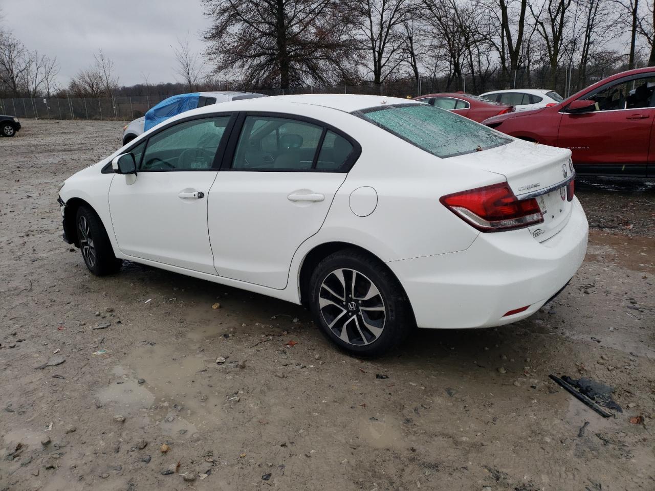 2014 Honda Civic VIN 2HGFB2F81EH537929 Copart auction photo, front end / minor dent/scratches damage thumbnail 2