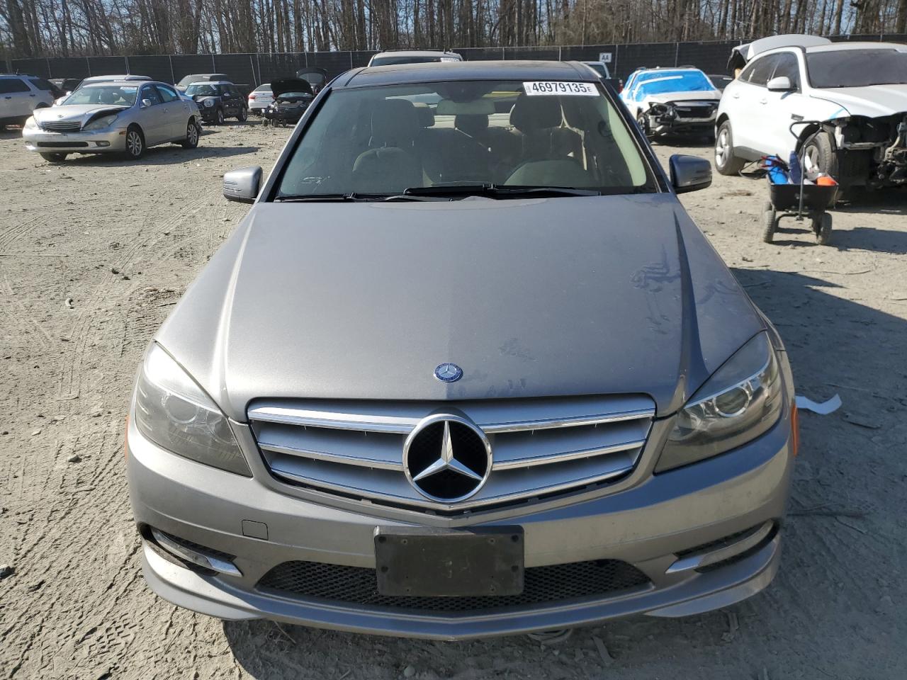 2011 Mercedes-Benz C-klasse VIN WDDGF8BB8BR170962 Copart auction photo, rear end damage thumbnail 5
