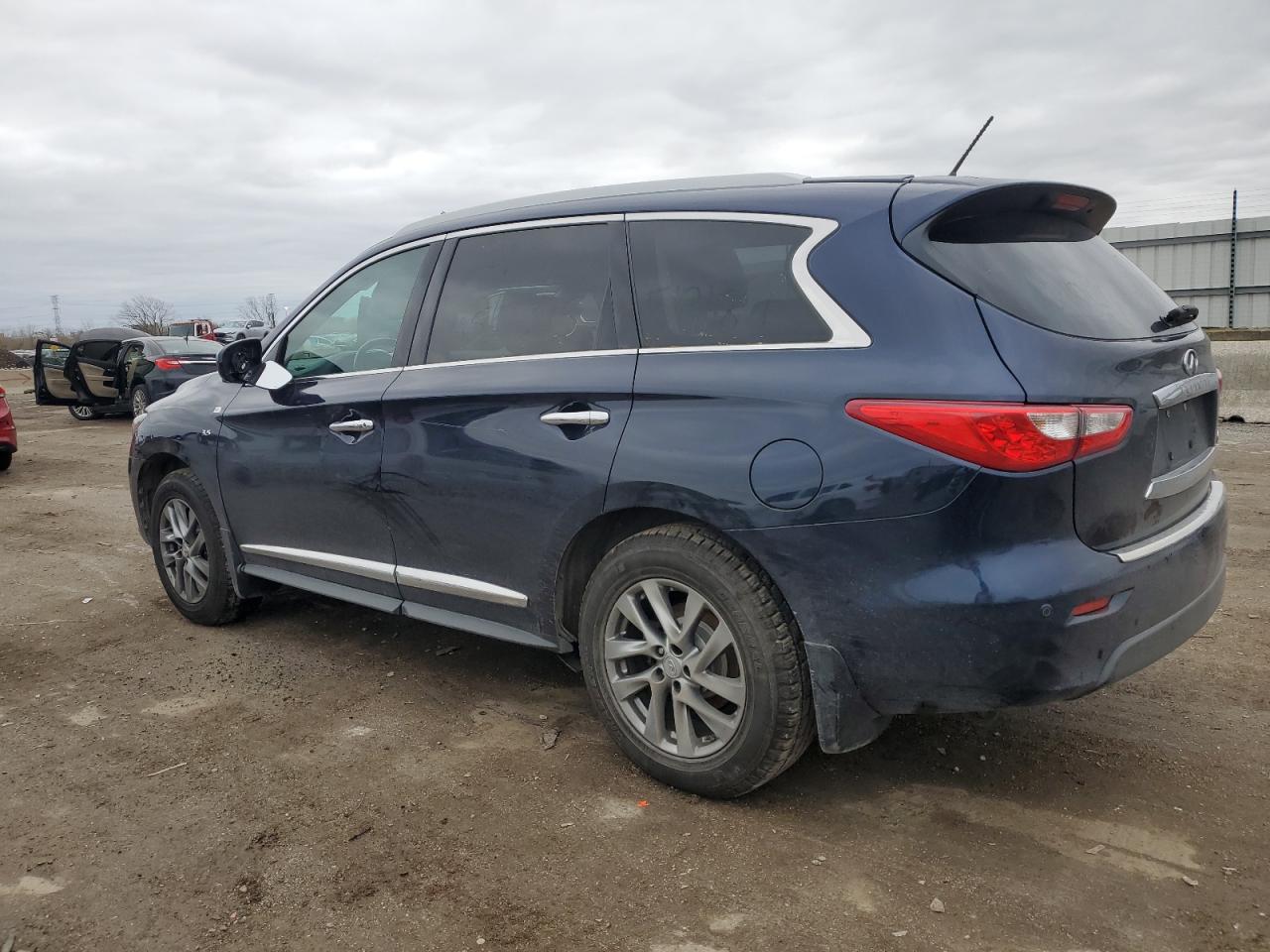 2015 Infiniti QX60 VIN 5N1AL0MM4FC521315 Copart auction photo, vandalism damage thumbnail 2