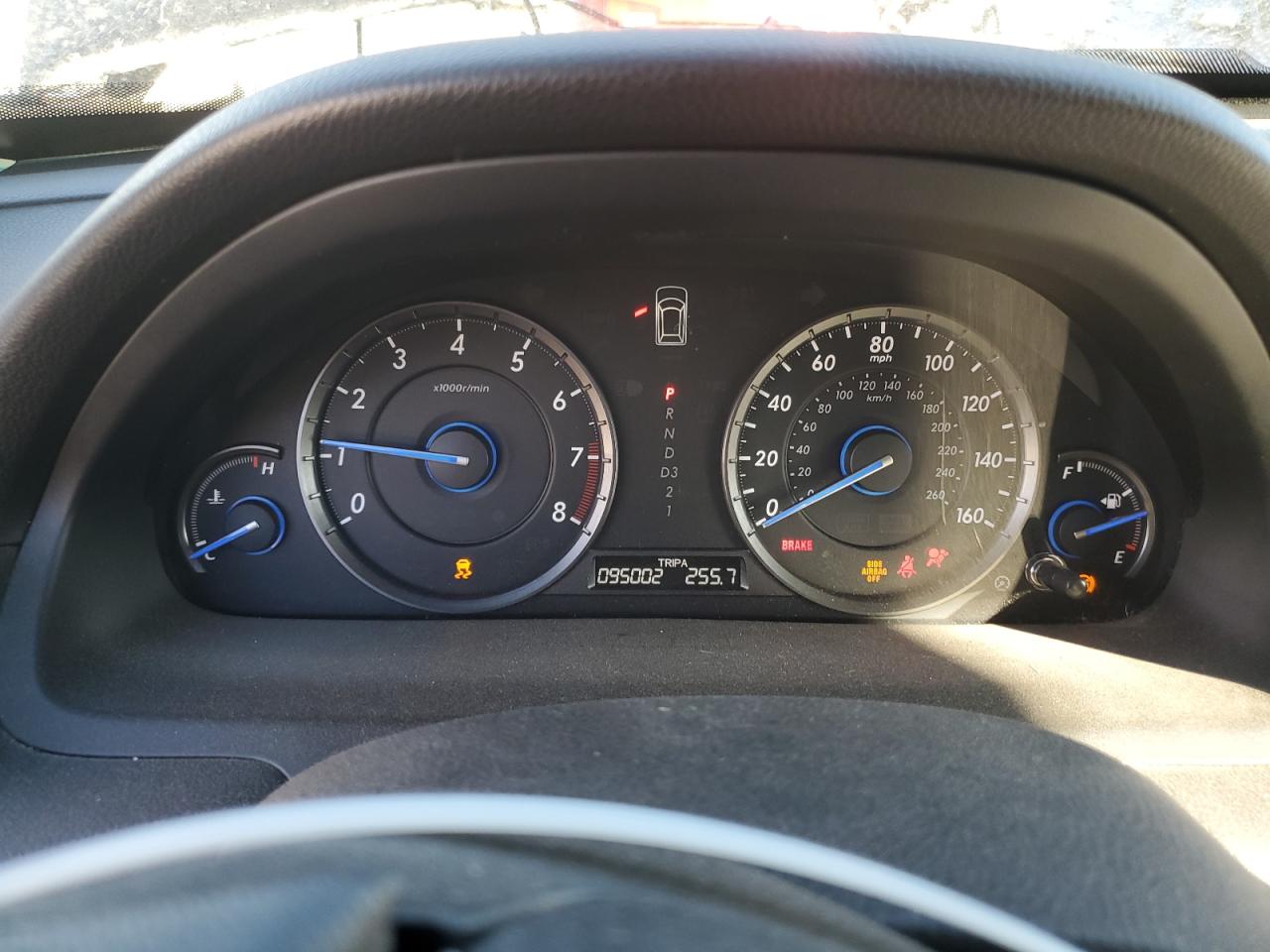 2012 Honda Crosstour VIN 5J6TF2H54CL000586 Copart auction photo, rear end damage thumbnail 9
