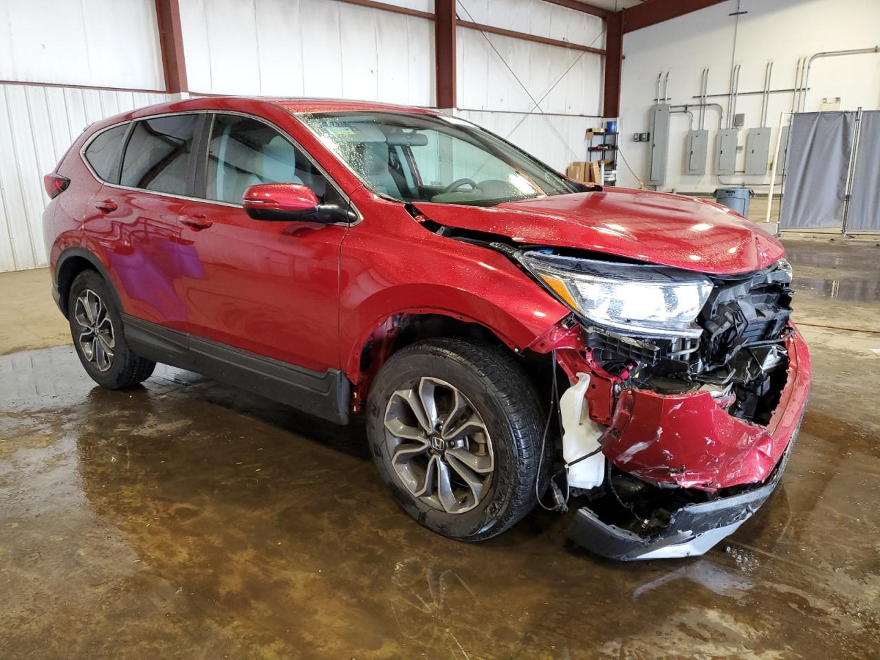2022 Honda CR-V VIN 2HKRW2H50NH629043 Copart auction photo, front end / side damage thumbnail 4
