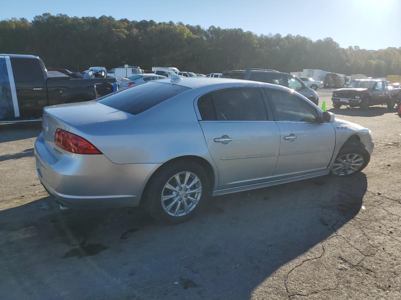 2011 Buick Lucerne VIN 1G4HA5EM1BU150456 Copart auction photo, front end / undercarriage damage thumbnail 3