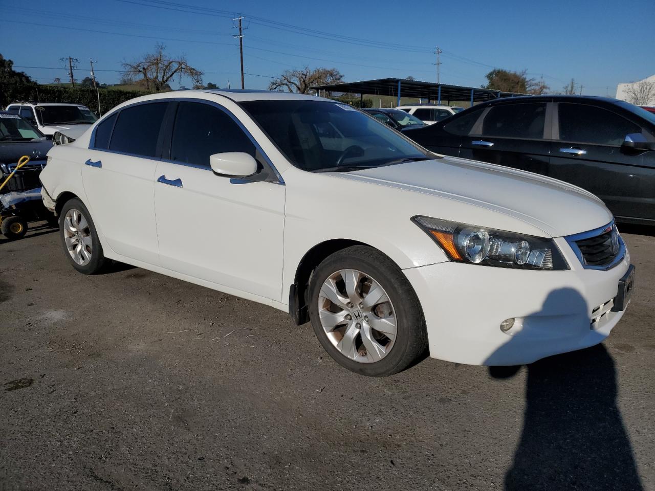 2008 Honda Accord VIN 1HGCP36848A051273 Copart auction photo, rear end damage thumbnail 4