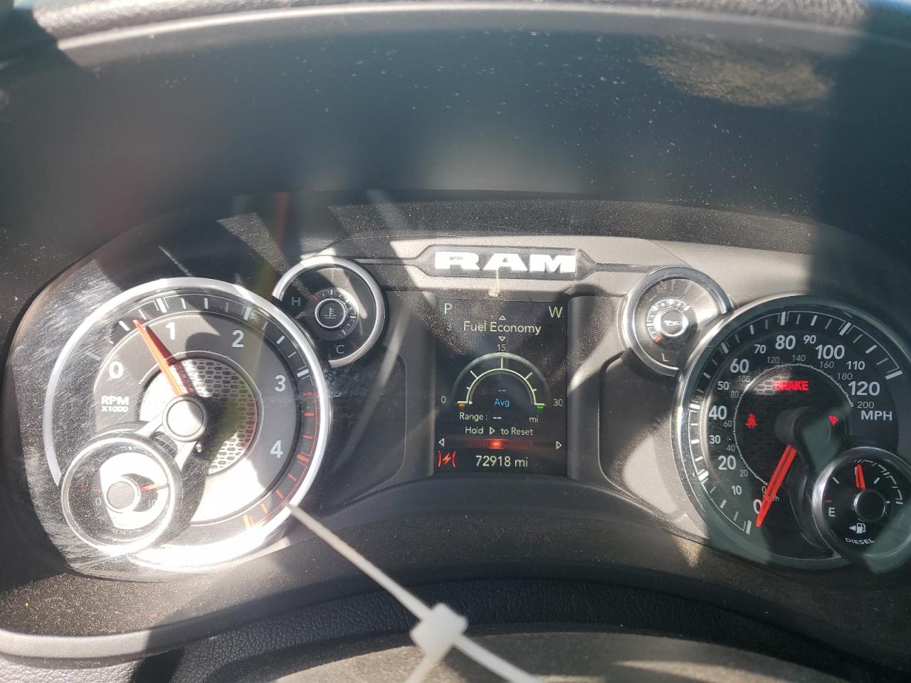 2022 RAM 2500 VIN 3C6UR5DL4NG271534 Copart auction photo, side / rear end damage thumbnail 9