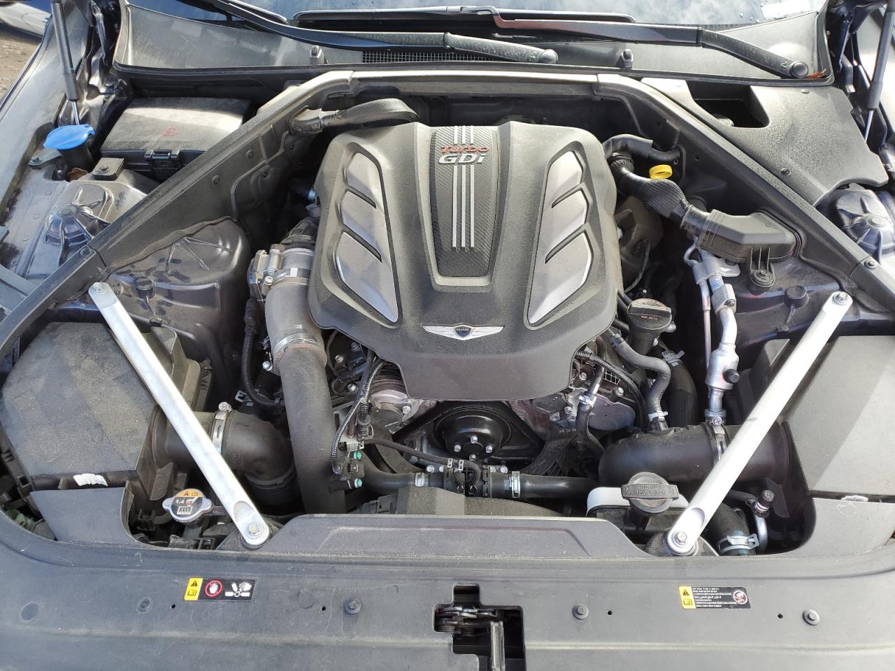 2020 Genesis G90 VIN KMTF34PA2LU075787 Copart auction photo, rear end damage thumbnail 11