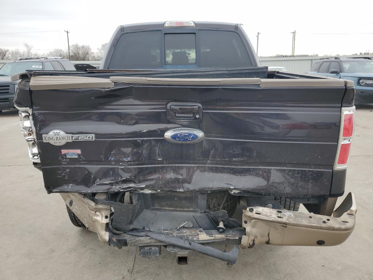 2013 Ford F-150 VIN 1FTFW1CT2DKD94955 Copart auction photo, rear end / hail damage thumbnail 6