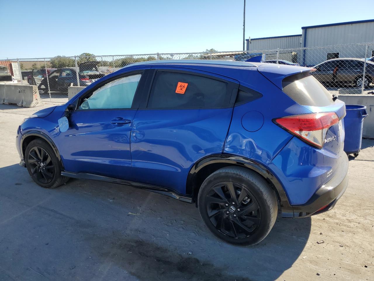 2022 Honda HR-V VIN 3CZRU6H17NM774952 Copart auction photo, rollover damage thumbnail 2