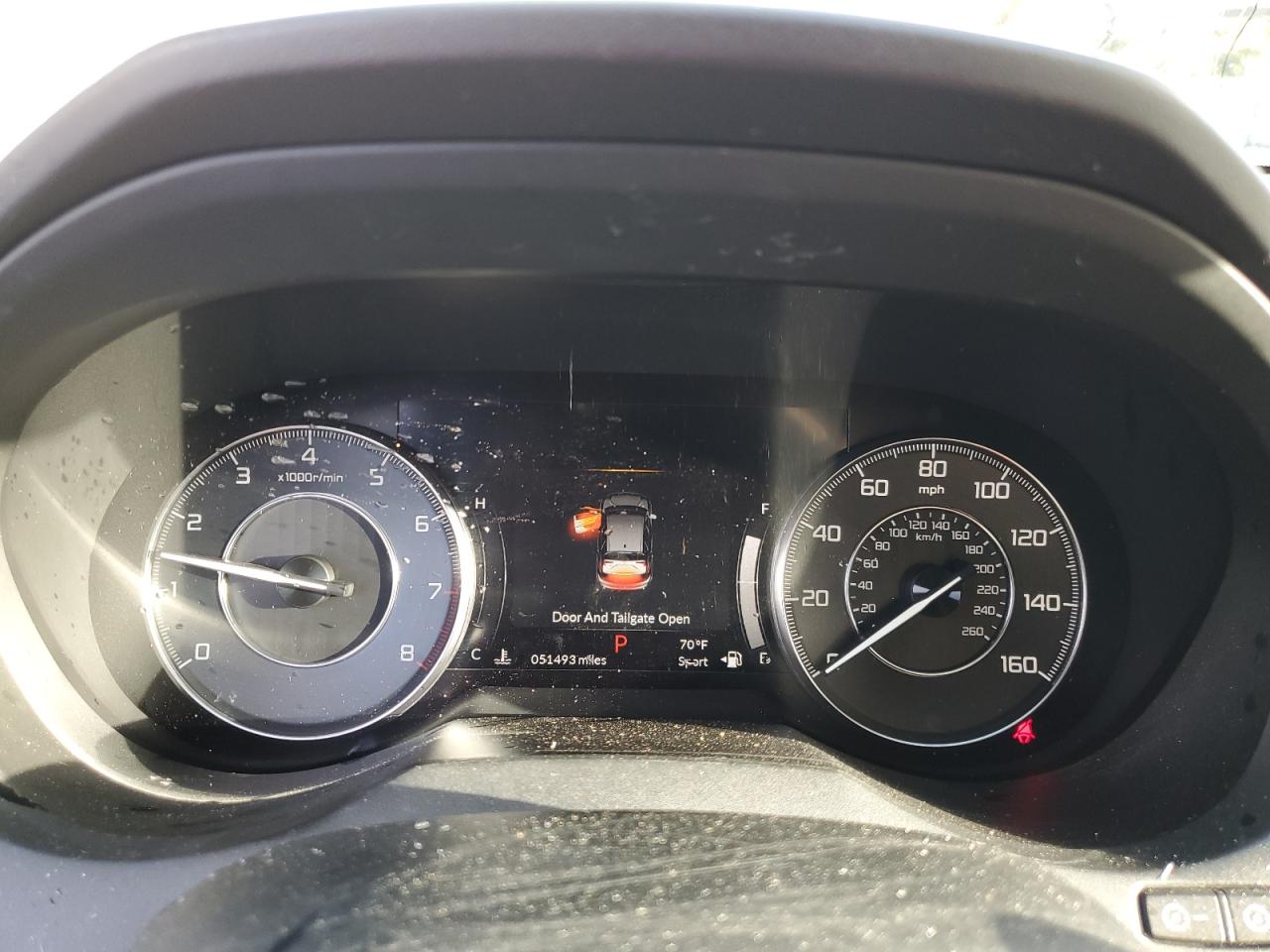 2019 Acura RDX VIN 5J8TC2H72KL004944 Copart auction photo, top/roof damage thumbnail 9