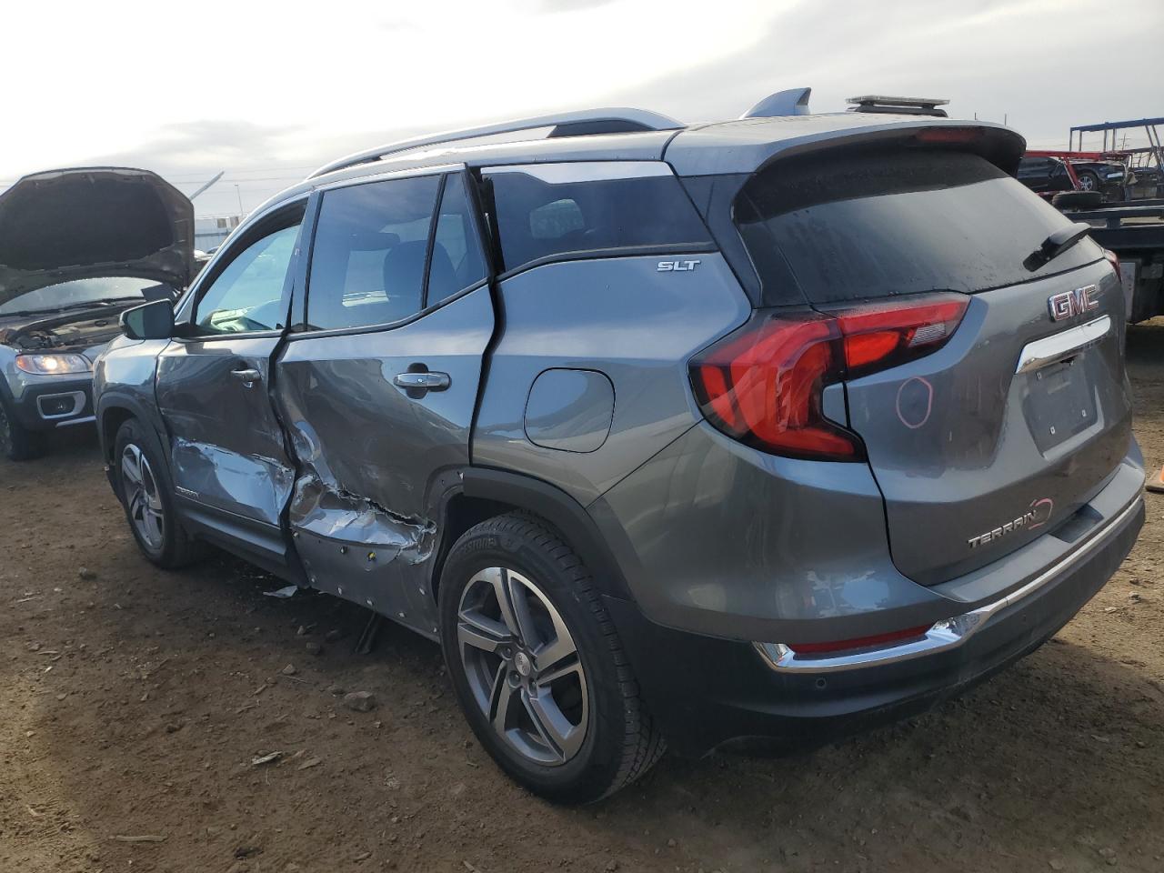 2020 GMC Terrain VIN 3GKALPEV3LL300619 Copart auction photo, side / front end damage thumbnail 2