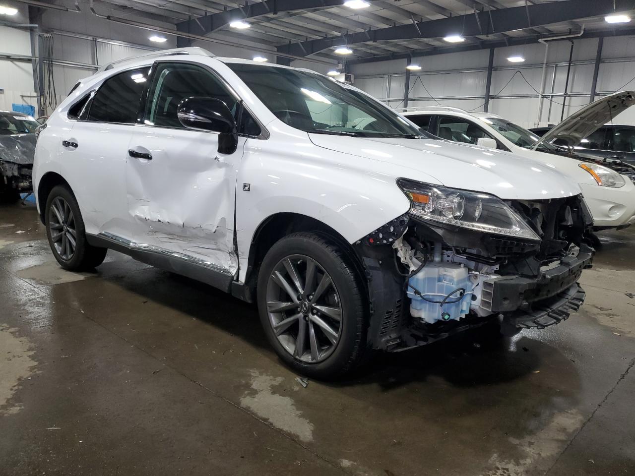2015 Lexus RX VIN 2T2BK1BA8FC307022 Copart auction photo, side / front end damage thumbnail 4