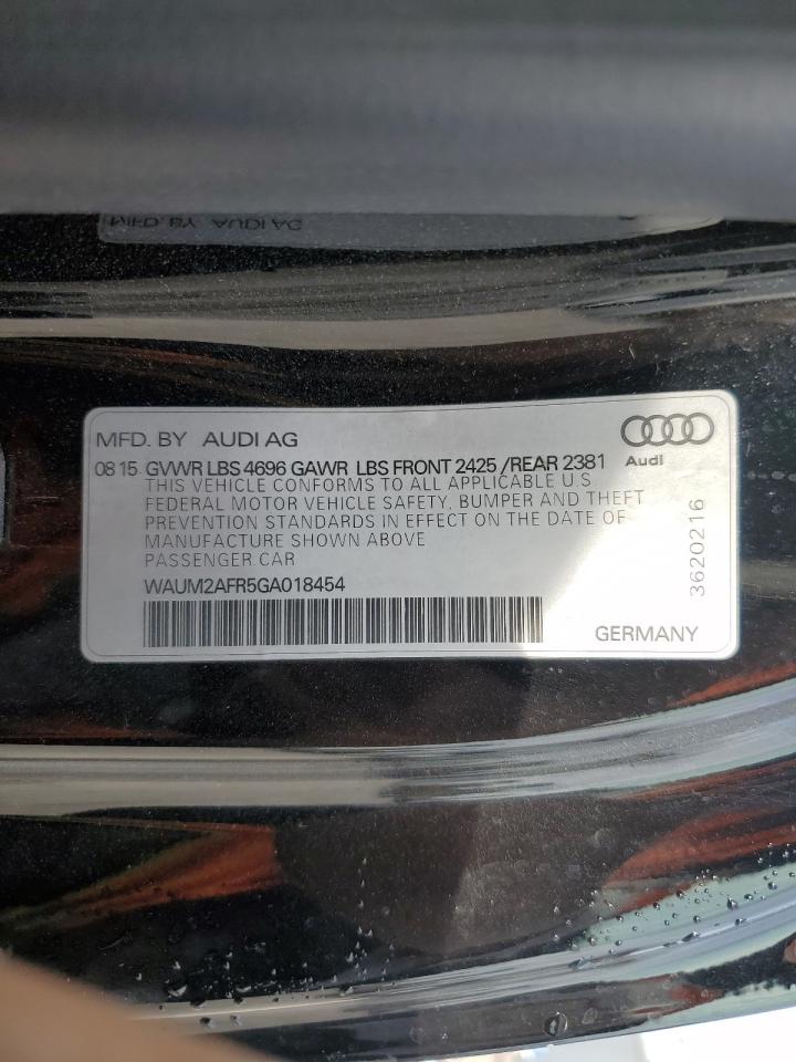 2016 Audi A5 VIN WAUM2AFR5GA018454 Copart auction photo, side / rear end damage thumbnail 12