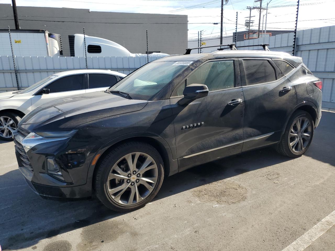 2020 Chevrolet Blazer VIN 3GNKBLRS0LS594859 Copart auction photo, burn damage thumbnail 2