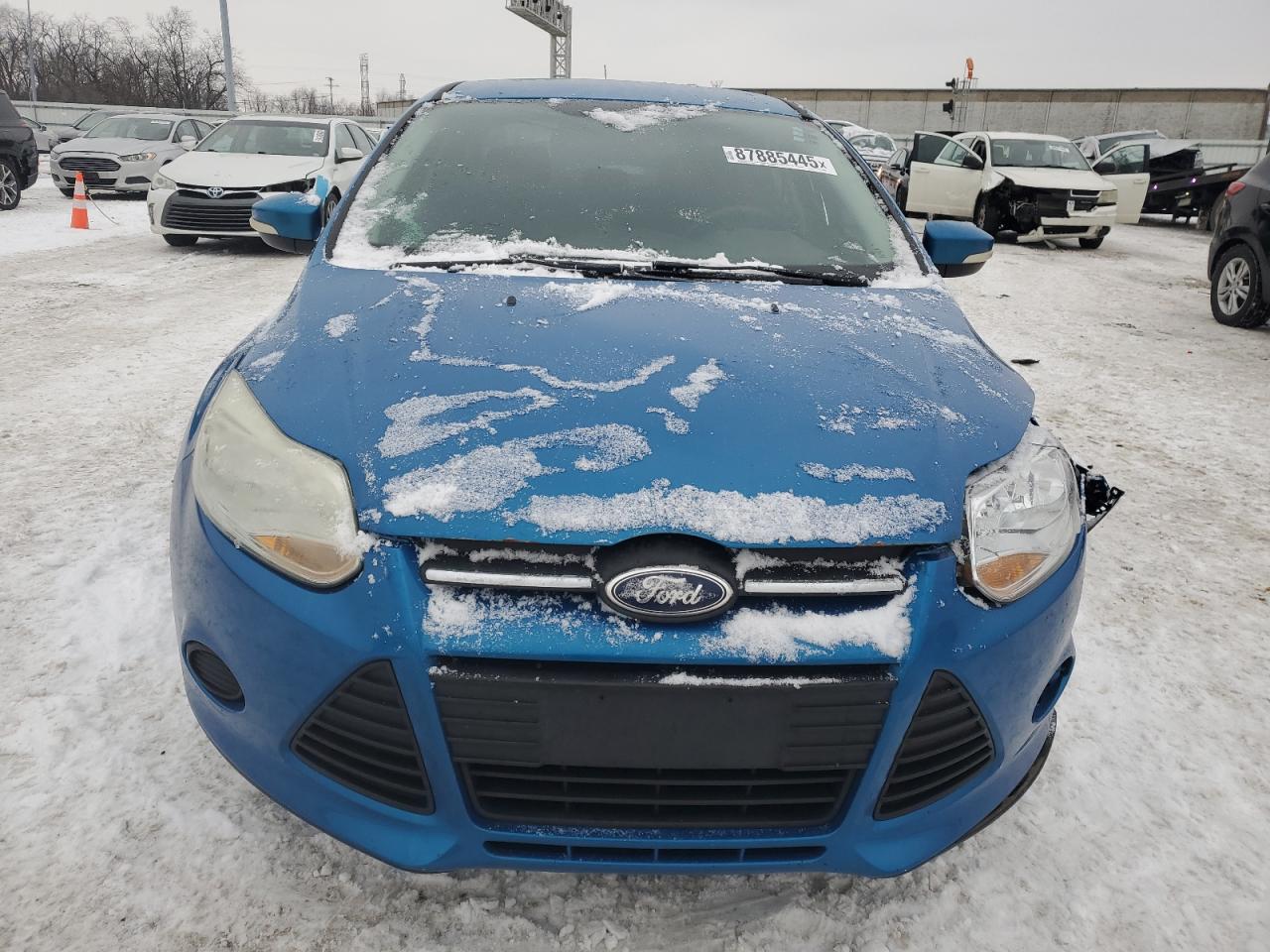2014 Ford Focus VIN 1FADP3F28EL359356 Copart auction photo, front end / side damage thumbnail 5