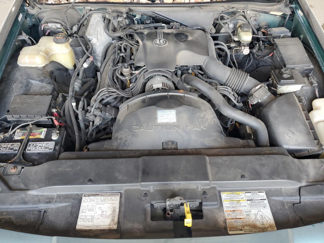 1996 Lincoln Town Car VIN 1LNLM81W7TY715748 Copart auction photo, side / rear end damage thumbnail 11