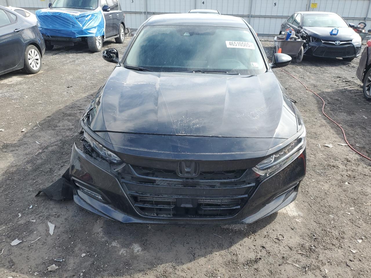 2018 Honda Accord VIN 1HGCV1F37JA217418 Copart auction photo, front end / side damage thumbnail 5