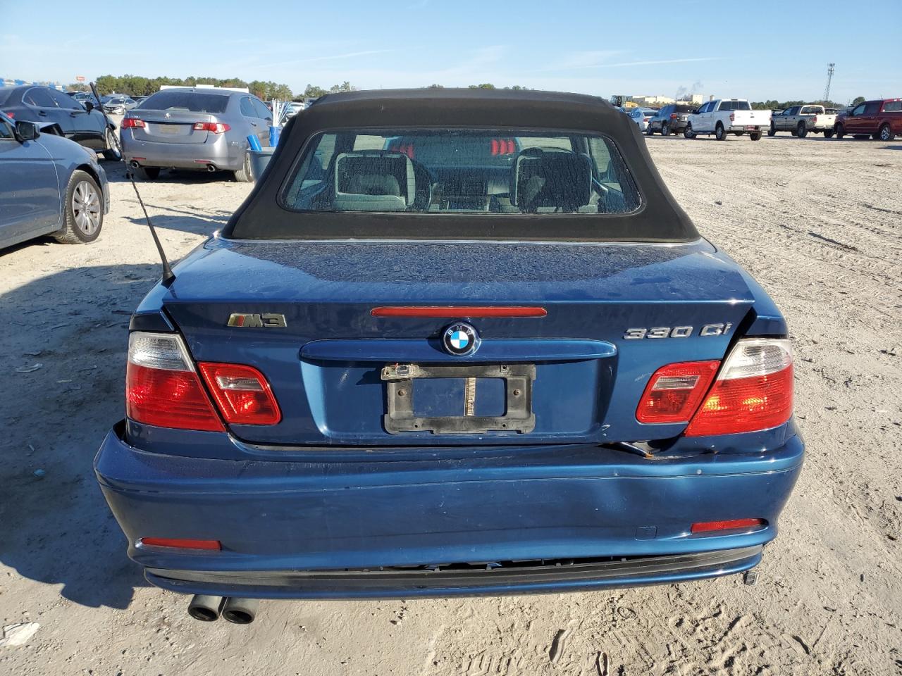 2002 BMW 3er VIN WBABS53482JU89630 Copart auction photo, rear end damage thumbnail 6