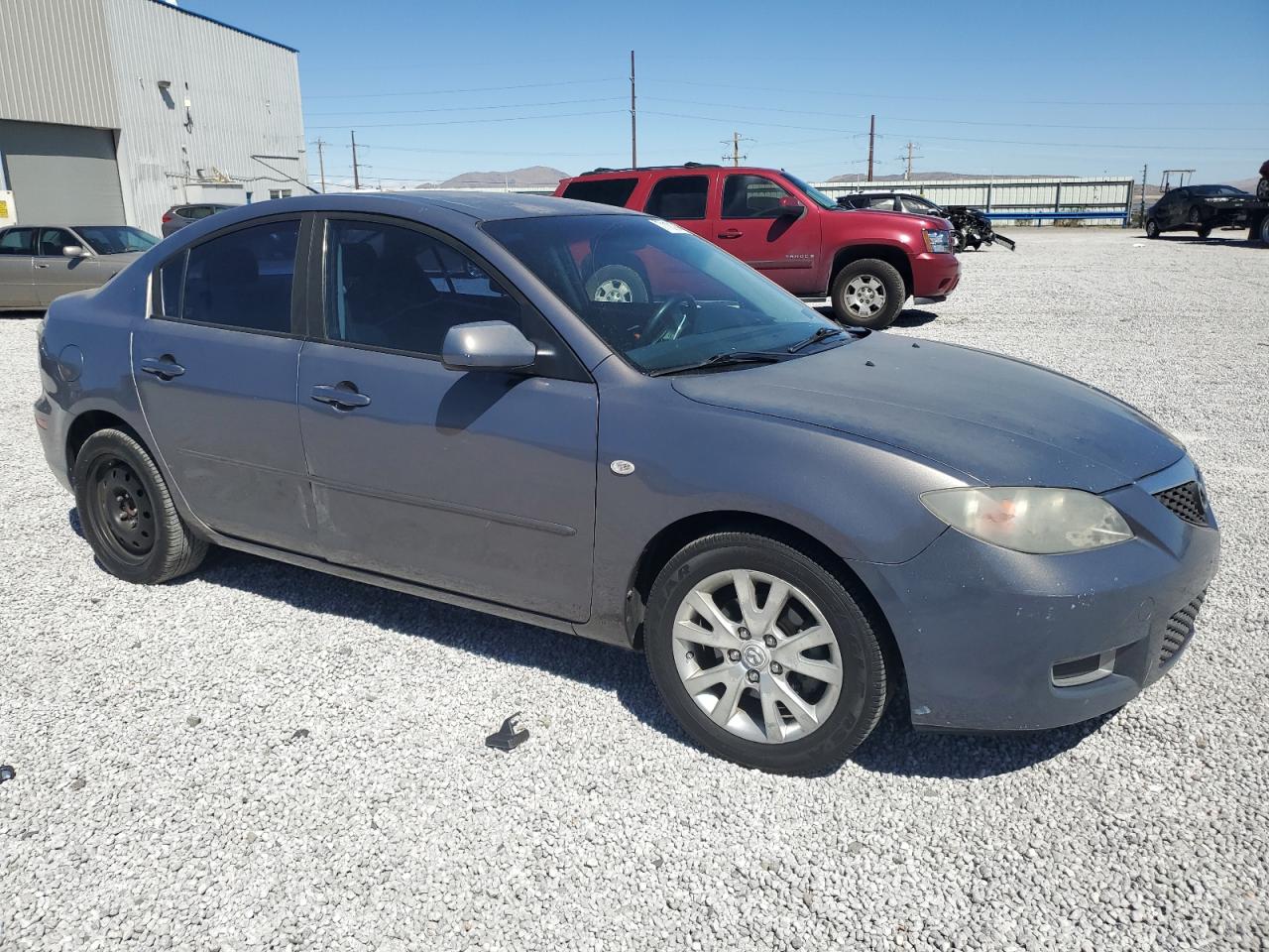 2008 Mazda 3 VIN JM1BK32G481798457 Copart auction photo, side damage thumbnail 4