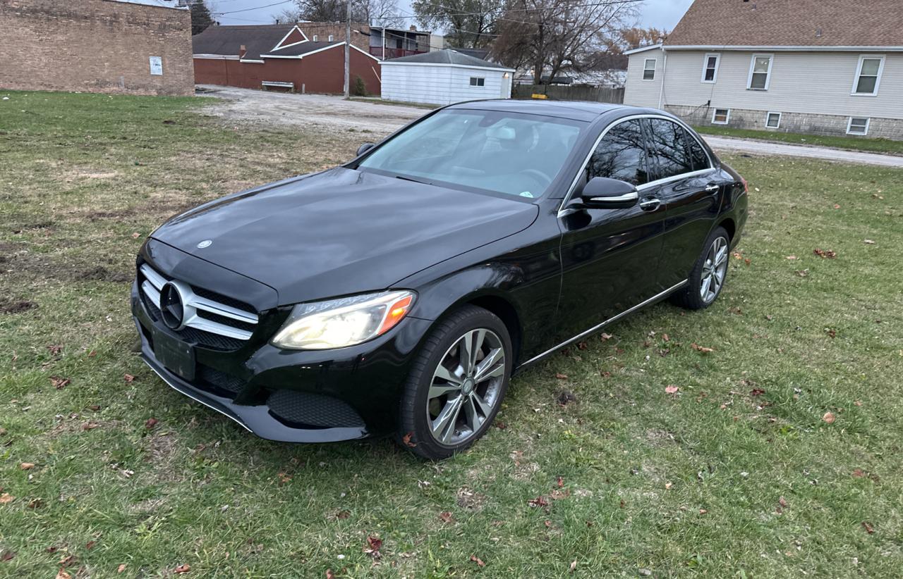 2015 Mercedes-Benz C-klasse VIN 55SWF4KB7FU036534 Copart auction photo, normal wear / minor dent/scratches damage thumbnail 2