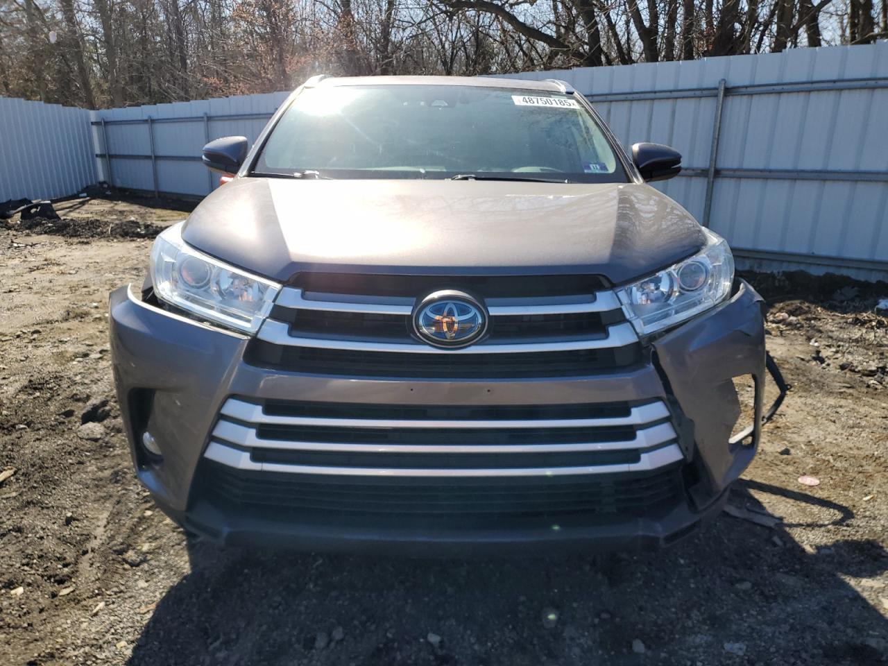 2019 Toyota Highlander VIN 5TDJGRFH1KS077185 Copart auction photo, front end / rear end damage thumbnail 5