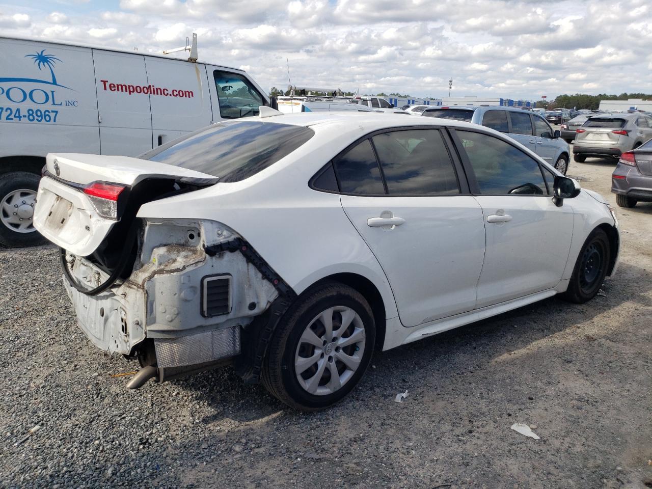 2021 Toyota Corolla VIN JTDEPMAE4MJ128048 Copart auction photo, rear end damage thumbnail 3
